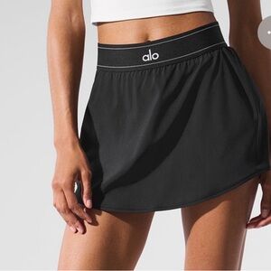 ALO Yoga Black Athletic Tennis Skirt
